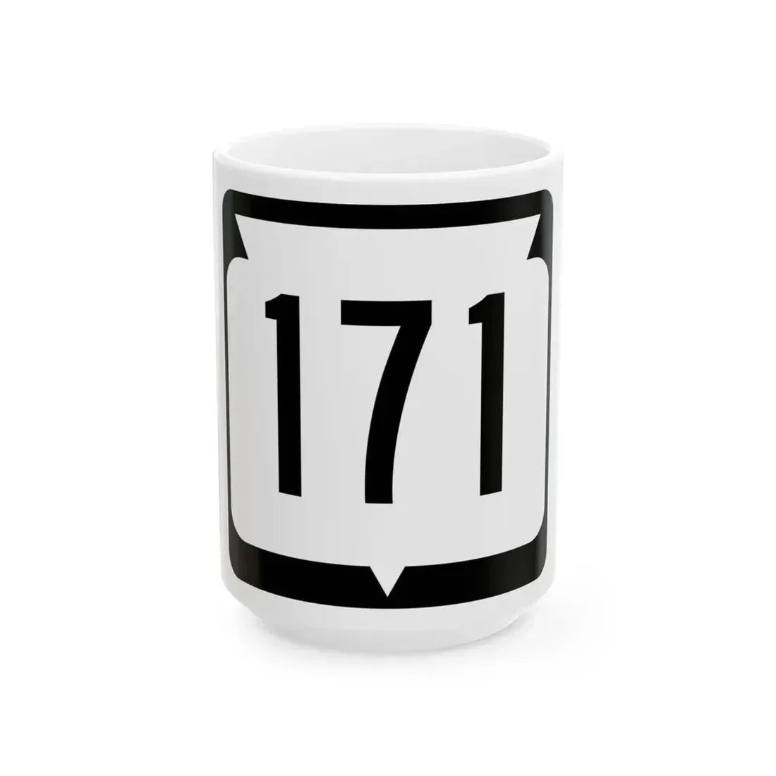 WIS 171 (Wisconsin) (Road Sign) White Coffee Mug 15oz - Go Mug Yourself