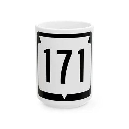 WIS 171 (Wisconsin) (Road Sign) White Coffee Mug 15oz - Go Mug Yourself