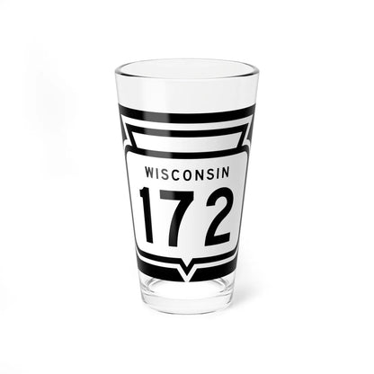 WIS 172 1958 (Wisconsin) (Road Sign) Pint Glss 16oz 16oz - Go Mug Yourself