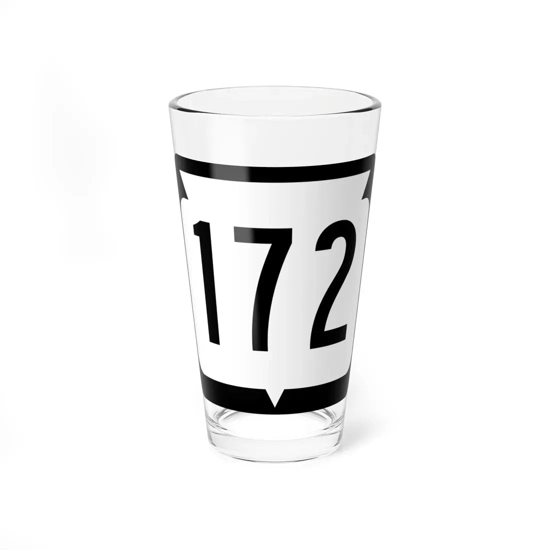WIS 172 (Wisconsin) (Road Sign) Pint Glass 16oz 16oz - Go Mug Yourself