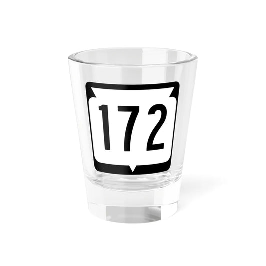 WIS 172 (Wisconsin) (Road Sign) Shot Glass 1.5oz 1.5oz - Go Mug Yourself