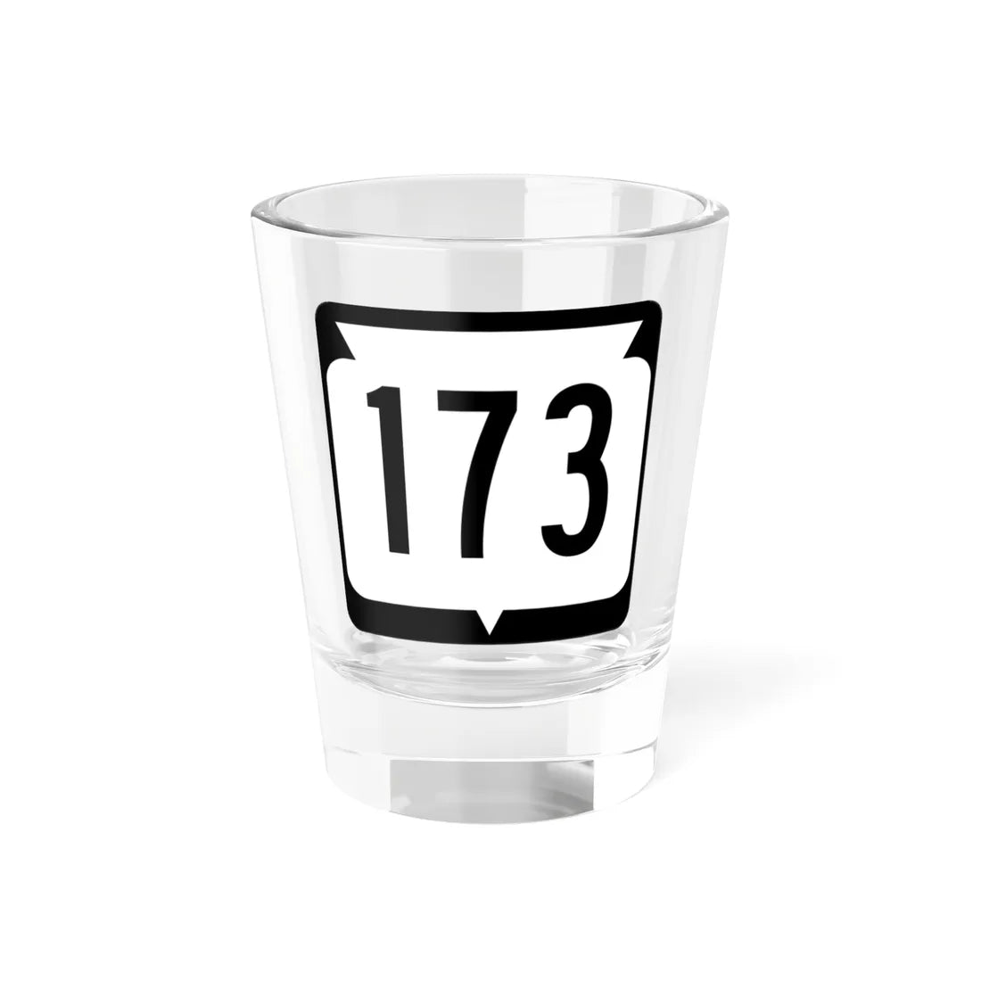 WIS 173 (Wisconsin) (Road Sign) Shot Glass 1.5oz 1.5oz - Go Mug Yourself