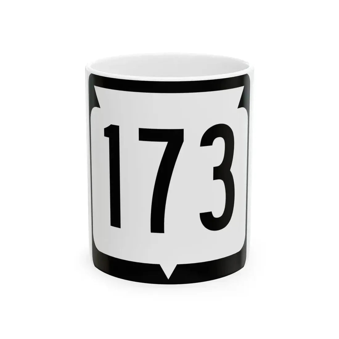 WIS 173 (Wisconsin) (Road Sign) White Coffee Mug 11oz - Go Mug Yourself