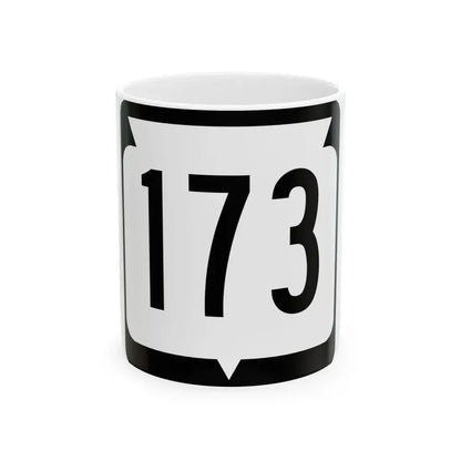 WIS 173 (Wisconsin) (Road Sign) White Coffee Mug 11oz - Go Mug Yourself