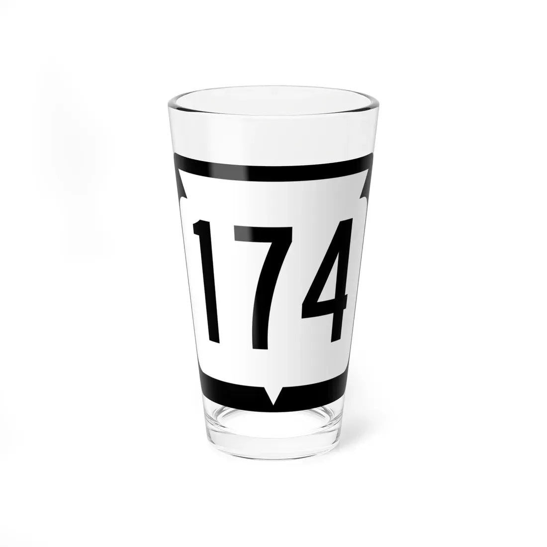 WIS 174 (Wisconsin) (Road Sign) Pint Glass 16oz 16oz - Go Mug Yourself