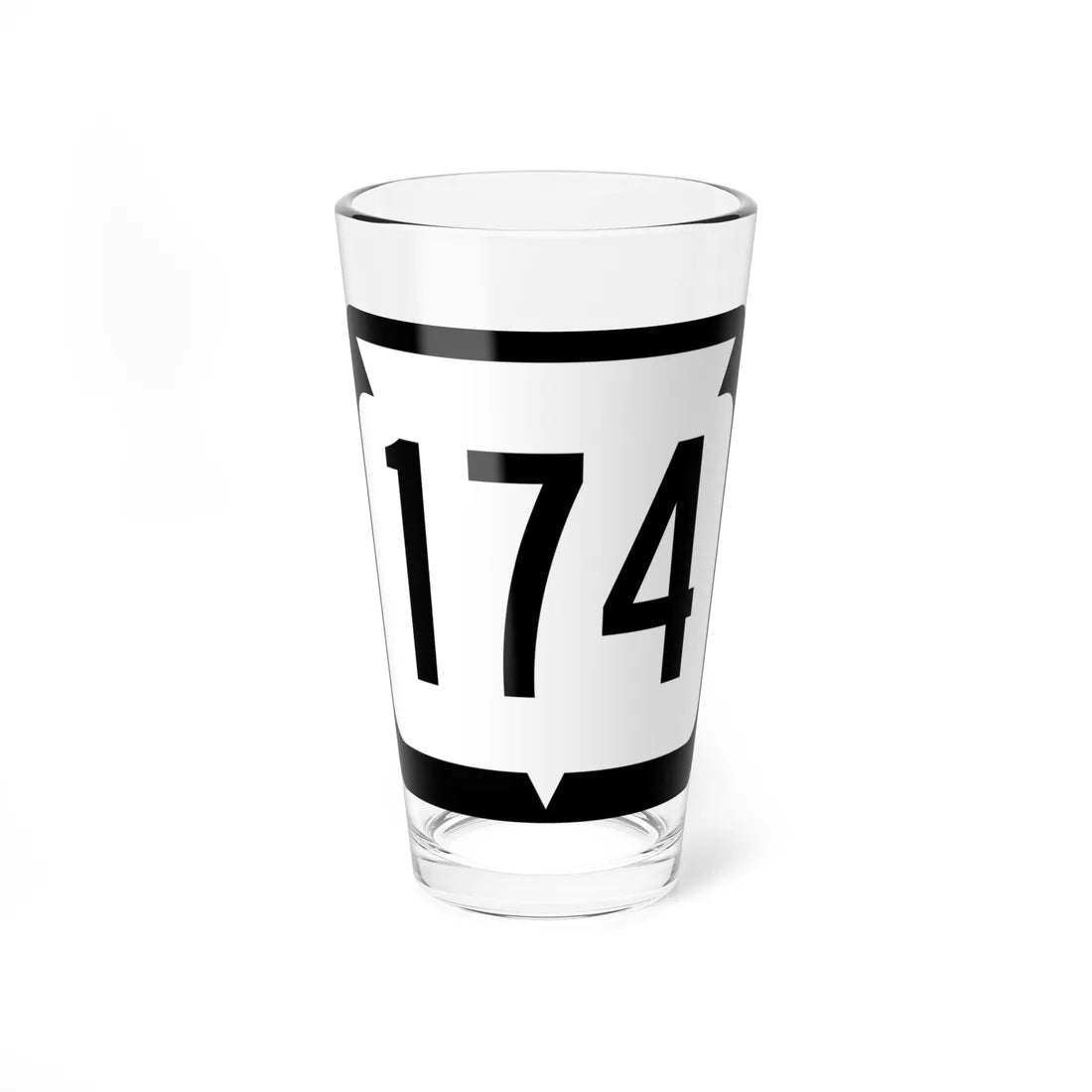 WIS 174 (Wisconsin) (Road Sign) Pint Glss 16oz 16oz - Go Mug Yourself