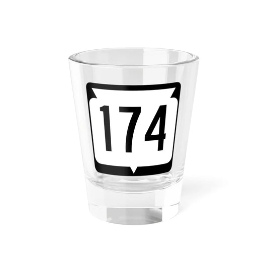 WIS 174 (Wisconsin) (Road Sign) Shot Glass 1.5oz 1.5oz - Go Mug Yourself