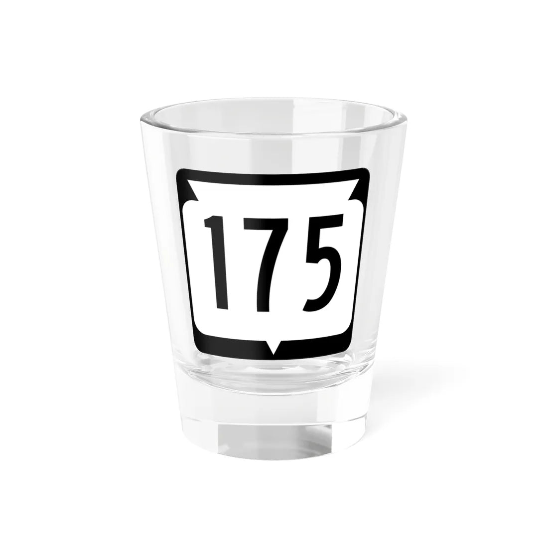 WIS 175 (Wisconsin) (Road Sign) Shot Glass 1.5oz 1.5oz - Go Mug Yourself