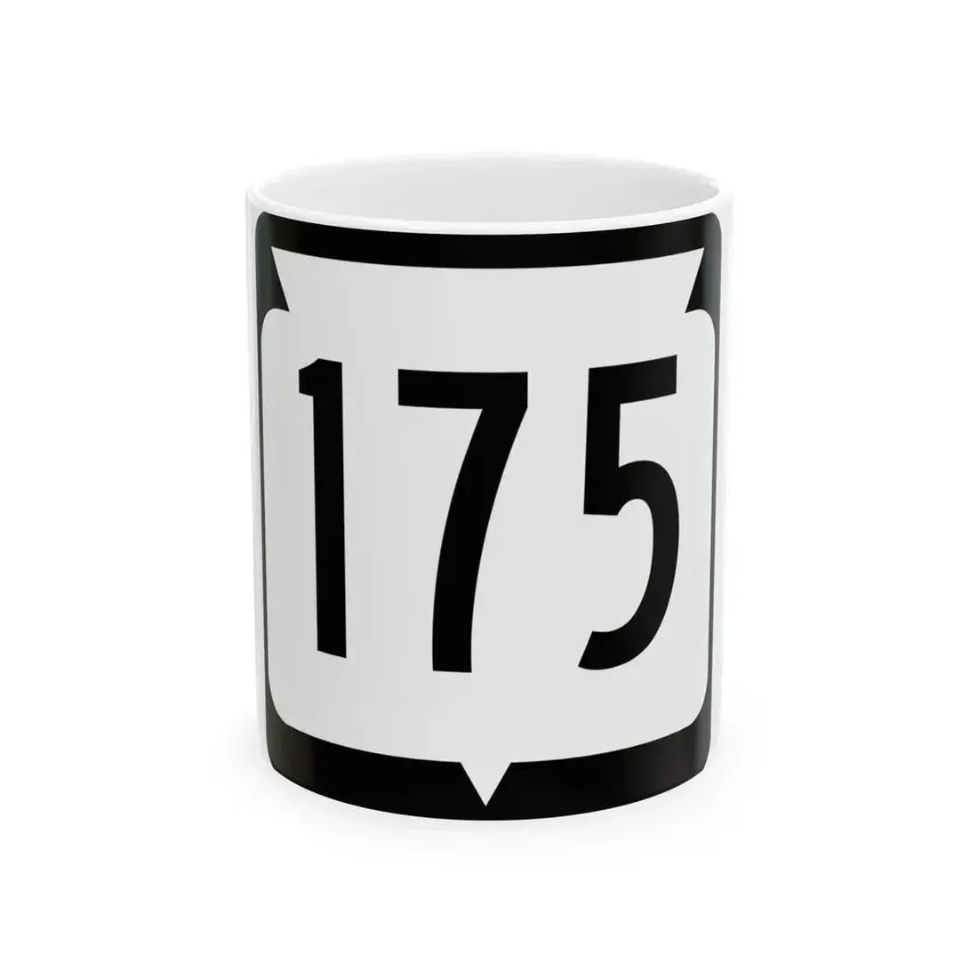 WIS 175 (Wisconsin) (Road Sign) White Coffee Mug 11oz - Go Mug Yourself