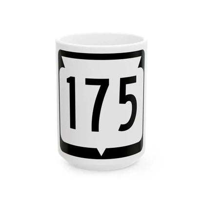 WIS 175 (Wisconsin) (Road Sign) White Coffee Mug 15oz - Go Mug Yourself