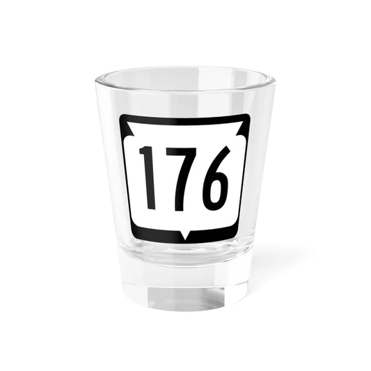 WIS 176 (Wisconsin) (Road Sign) Shot Glass 1.5oz 1.5oz - Go Mug Yourself
