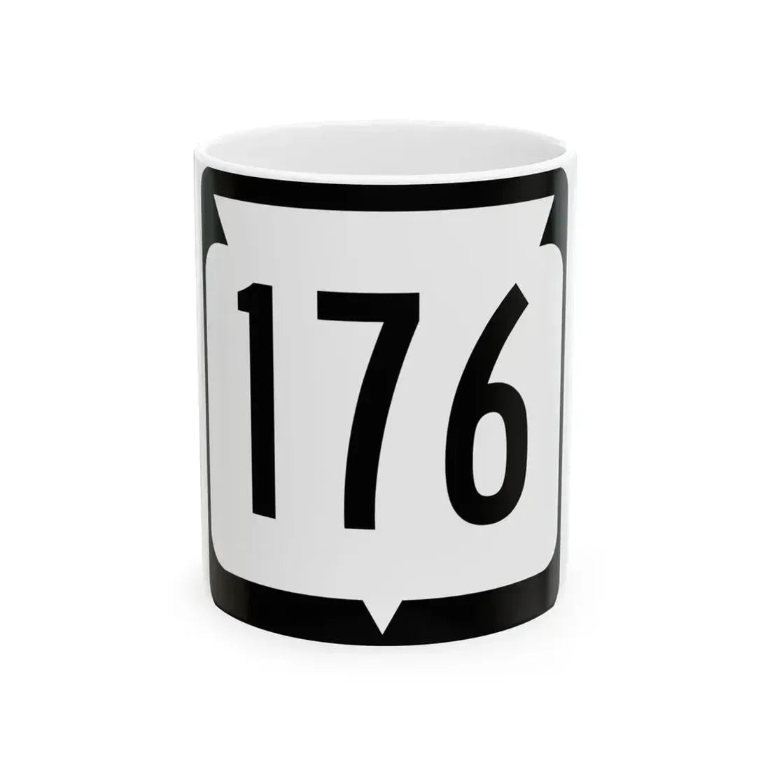 WIS 176 (Wisconsin) (Road Sign) White Coffee Mug 11oz - Go Mug Yourself