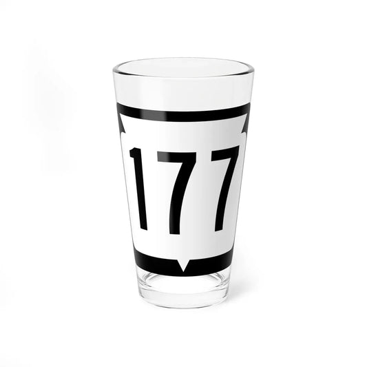 WIS 177 (Wisconsin) (Road Sign) Pint Glass 16oz 16oz - Go Mug Yourself