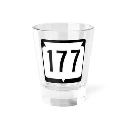 WIS 177 (Wisconsin) (Road Sign) Shot Glass 1.5oz 1.5oz - Go Mug Yourself