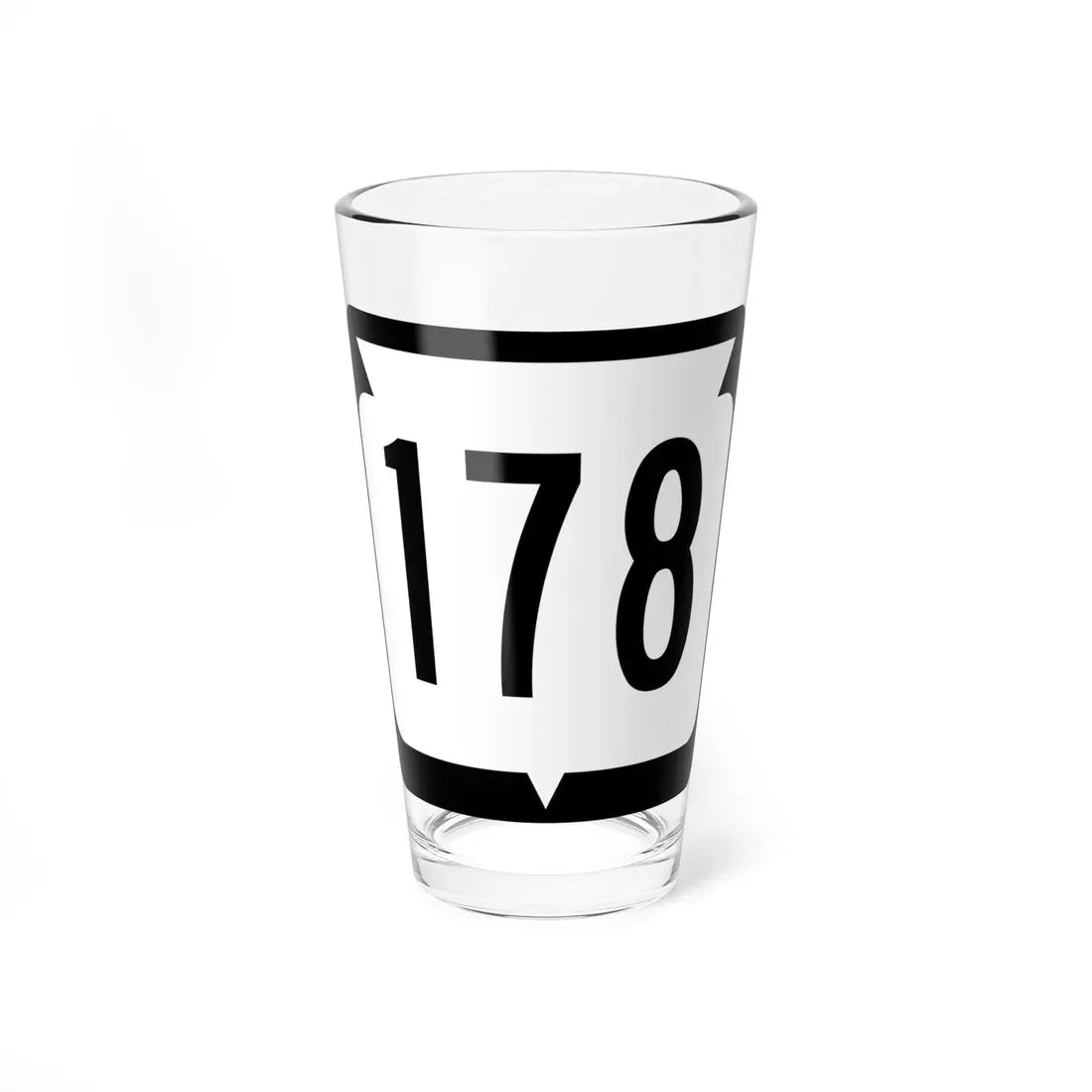 WIS 178 (Wisconsin) (Road Sign) Pint Glass 16oz 16oz - Go Mug Yourself