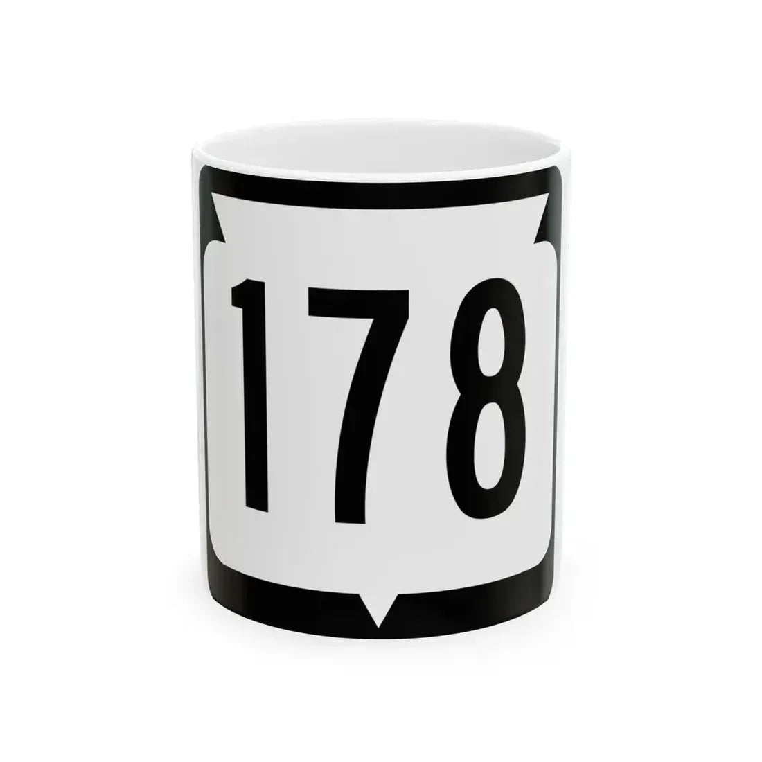 WIS 178 (Wisconsin) (Road Sign) White Coffee Mug 11oz - Go Mug Yourself