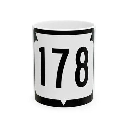 WIS 178 (Wisconsin) (Road Sign) White Coffee Mug 11oz - Go Mug Yourself