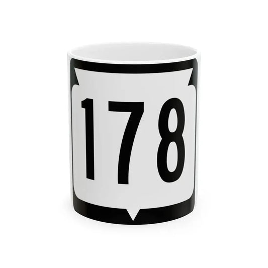 WIS 178 (Wisconsin) (Road Sign) White Coffee Mug 11oz - Go Mug Yourself