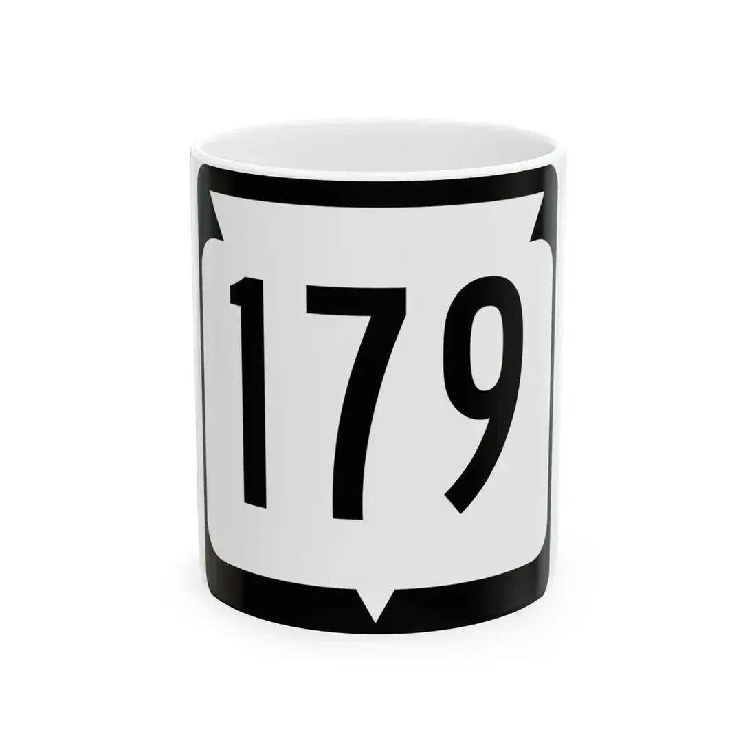 WIS 179 (Wisconsin) (Road Sign) White Coffee Mug 11oz - Go Mug Yourself