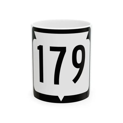 WIS 179 (Wisconsin) (Road Sign) White Coffee Mug 11oz - Go Mug Yourself