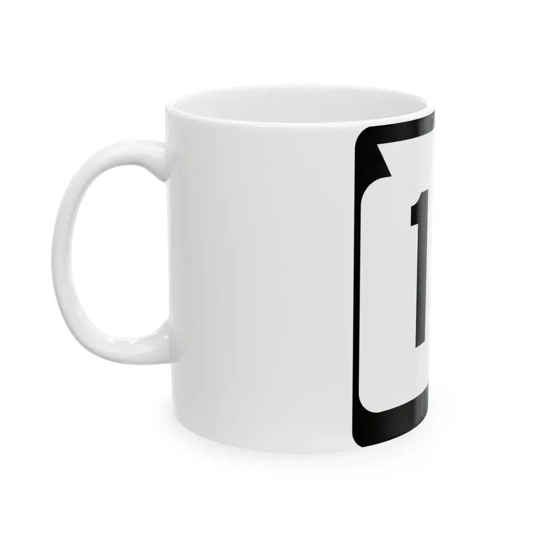 WIS 18 (Wisconsin) (Road Sign) White Coffee Mug - Go Mug Yourself