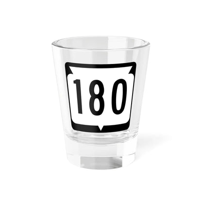 WIS 180 (Wisconsin) (Road Sign) Shot Glass 1.5oz 1.5oz - Go Mug Yourself