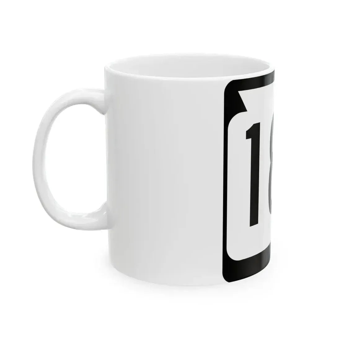 WIS 180 (Wisconsin) (Road Sign) White Coffee Mug - Go Mug Yourself