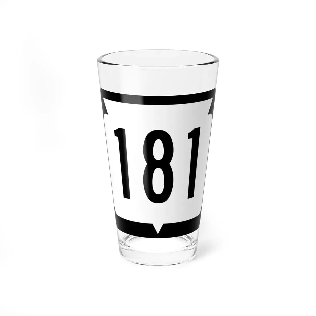 WIS 181 (Wisconsin) (Road Sign) Pint Glass 16oz 16oz - Go Mug Yourself