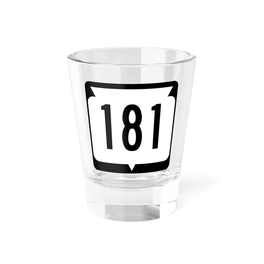 WIS 181 (Wisconsin) (Road Sign) Shot Glass 1.5oz 1.5oz - Go Mug Yourself