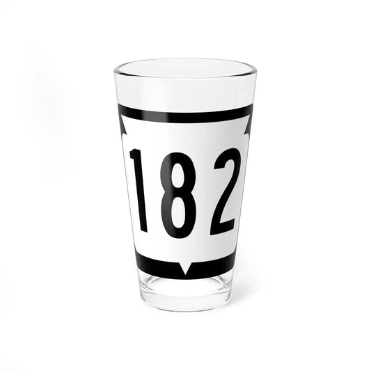 WIS 182 (Wisconsin) (Road Sign) Pint Glass 16oz 16oz - Go Mug Yourself