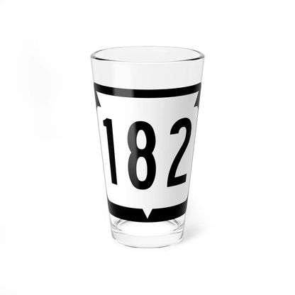 WIS 182 (Wisconsin) (Road Sign) Pint Glss 16oz 16oz - Go Mug Yourself