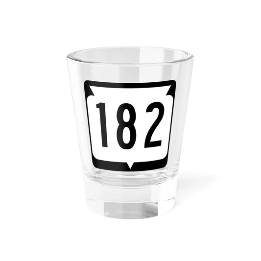 WIS 182 (Wisconsin) (Road Sign) Shot Glass 1.5oz 1.5oz - Go Mug Yourself