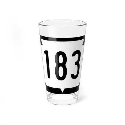 WIS 183 (Wisconsin) (Road Sign) Pint Glass 16oz 16oz - Go Mug Yourself