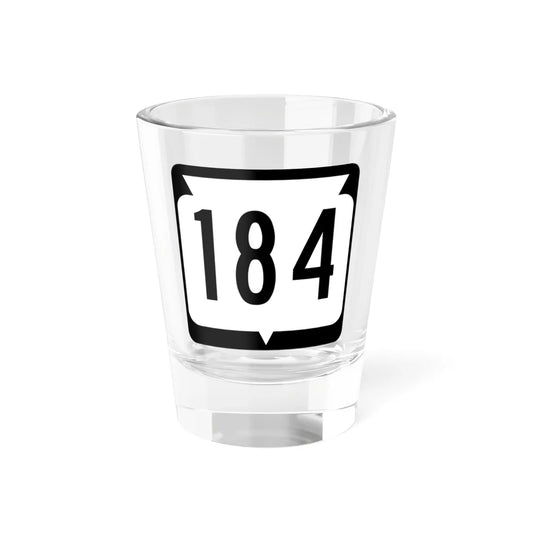 WIS 184 (Wisconsin) (Road Sign) Shot Glass 1.5oz 1.5oz - Go Mug Yourself