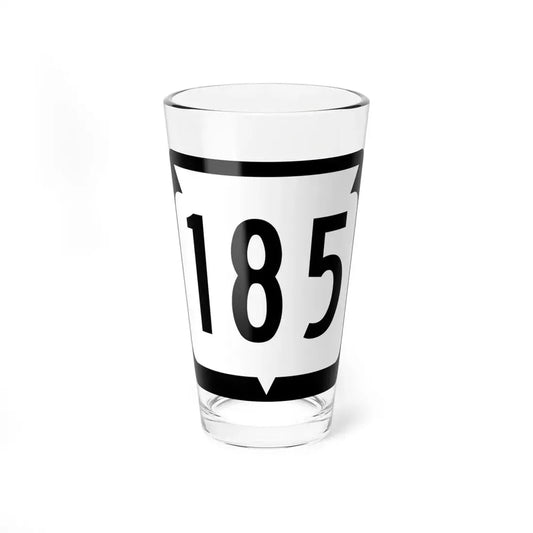WIS 185 (Wisconsin) (Road Sign) Pint Glss 16oz 16oz - Go Mug Yourself