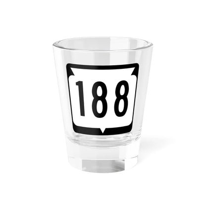 WIS 188 (Wisconsin) (Road Sign) Shot Glass 1.5oz 1.5oz - Go Mug Yourself