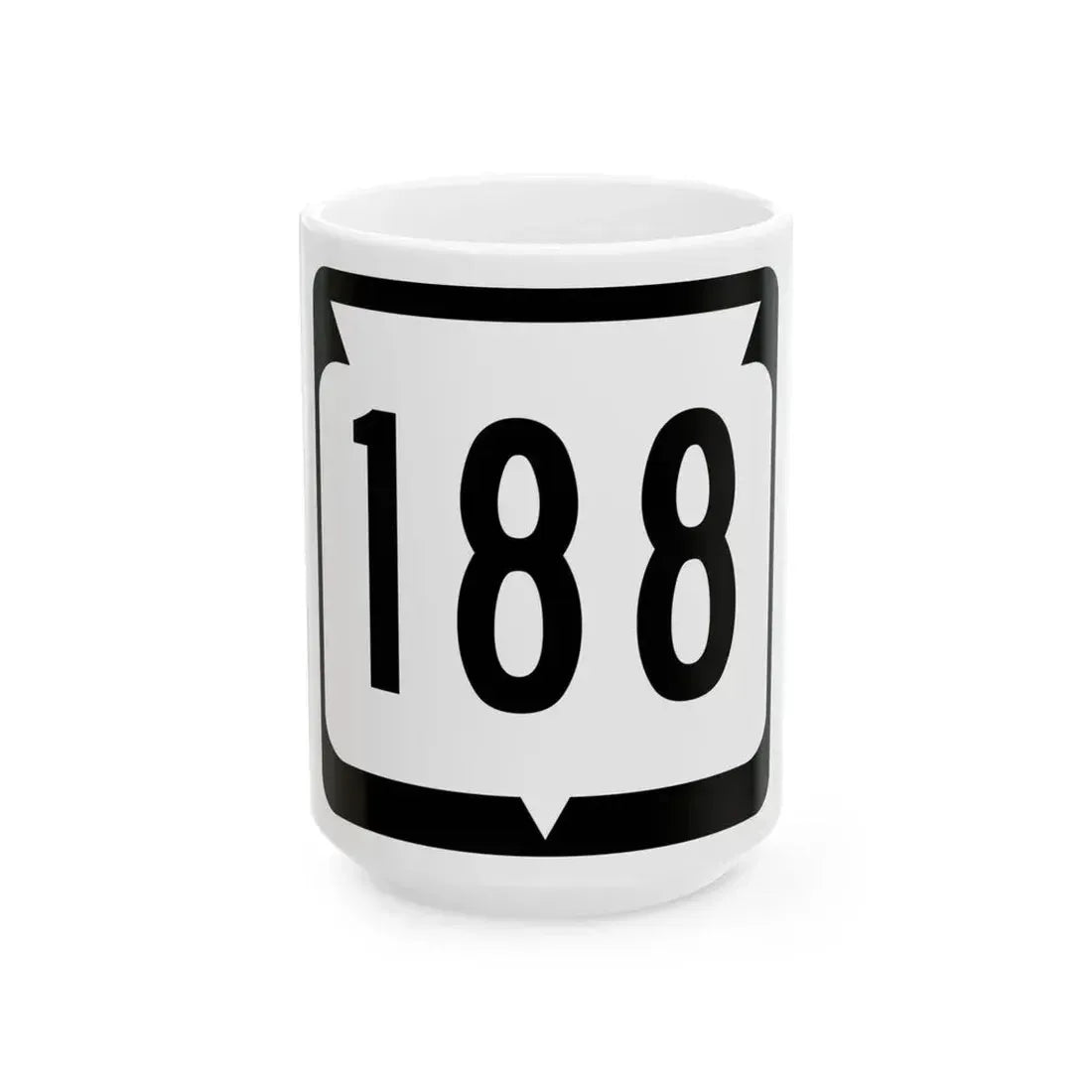 WIS 188 (Wisconsin) (Road Sign) White Coffee Mug 15oz - Go Mug Yourself