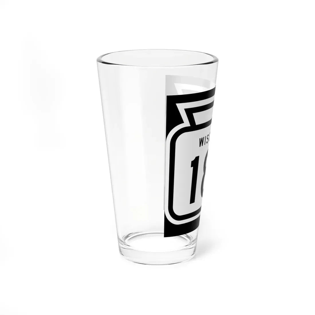 WIS 189 1958 (Wisconsin) (Road Sign) Pint Glass 16oz - Go Mug Yourself