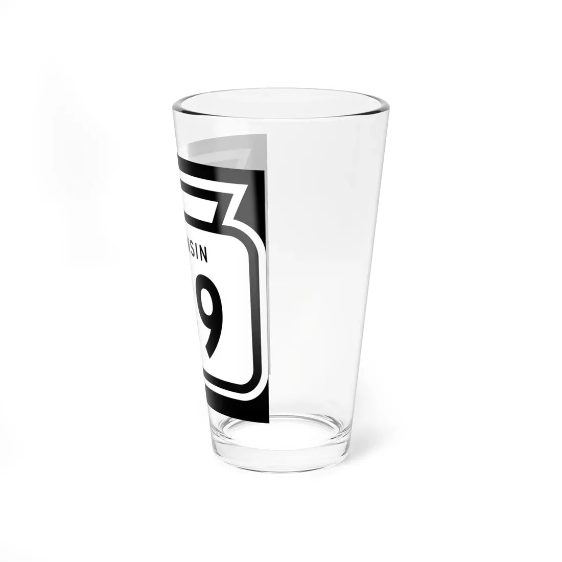 WIS 189 1958 (Wisconsin) (Road Sign) Pint Glass 16oz - Go Mug Yourself