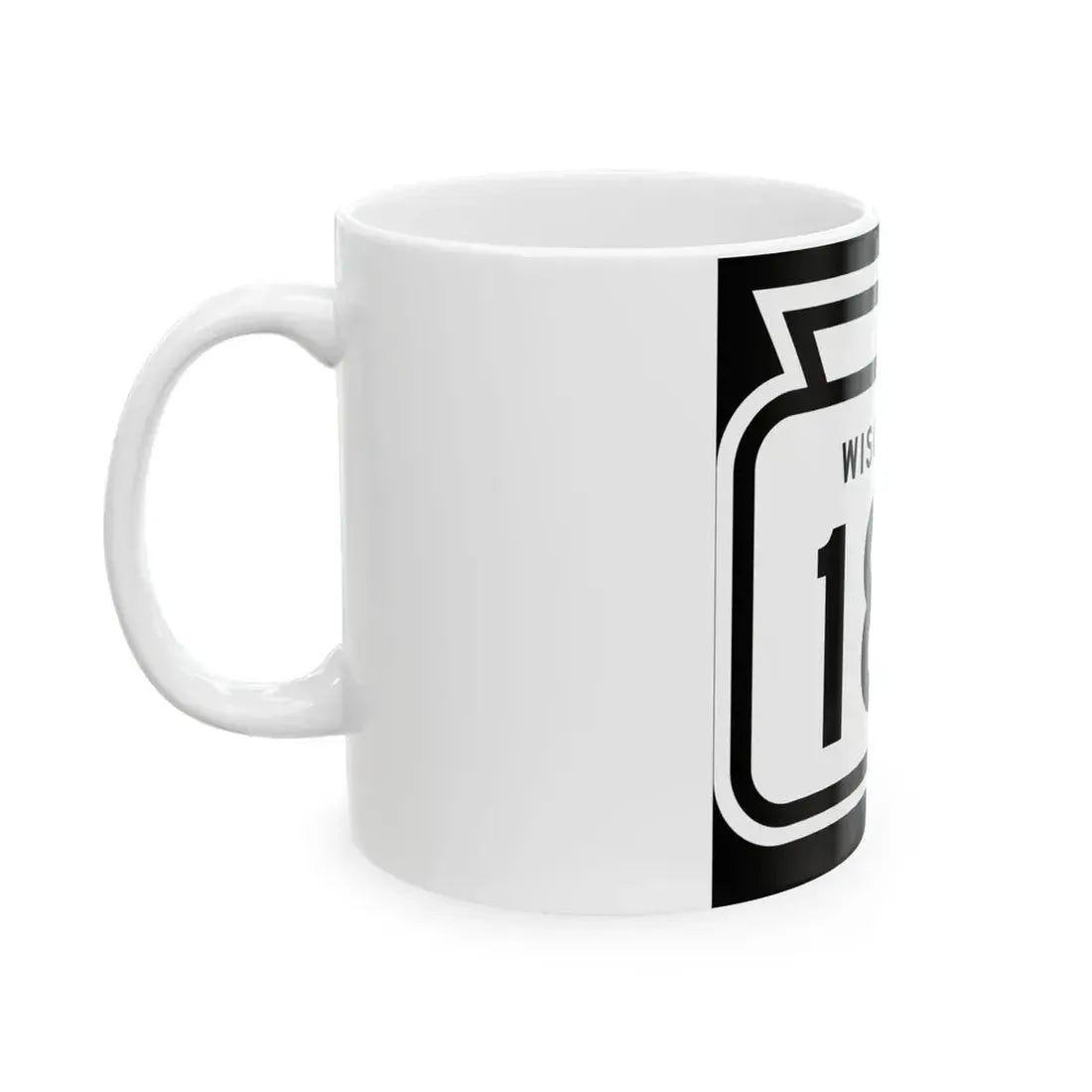 WIS 189 1958 (Wisconsin) (Road Sign) White Coffee Mug - Go Mug Yourself