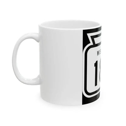 WIS 189 1958 (Wisconsin) (Road Sign) White Coffee Mug - Go Mug Yourself