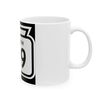 WIS 189 1958 (Wisconsin) (Road Sign) White Coffee Mug - Go Mug Yourself