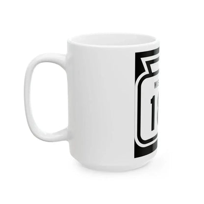 WIS 189 1958 (Wisconsin) (Road Sign) White Coffee Mug - Go Mug Yourself