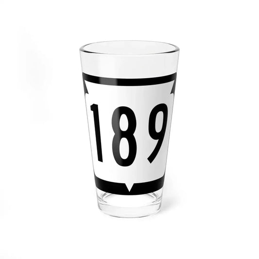 WIS 189 (Wisconsin) (Road Sign) Pint Glss 16oz 16oz - Go Mug Yourself
