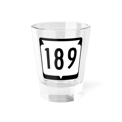WIS 189 (Wisconsin) (Road Sign) Shot Glass 1.5oz 1.5oz - Go Mug Yourself