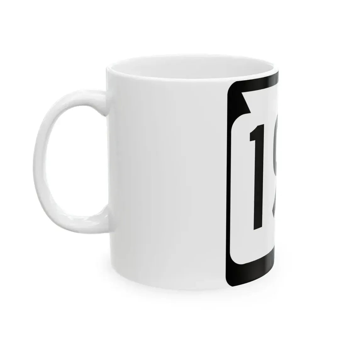 WIS 190 (Wisconsin) (Road Sign) White Coffee Mug - Go Mug Yourself
