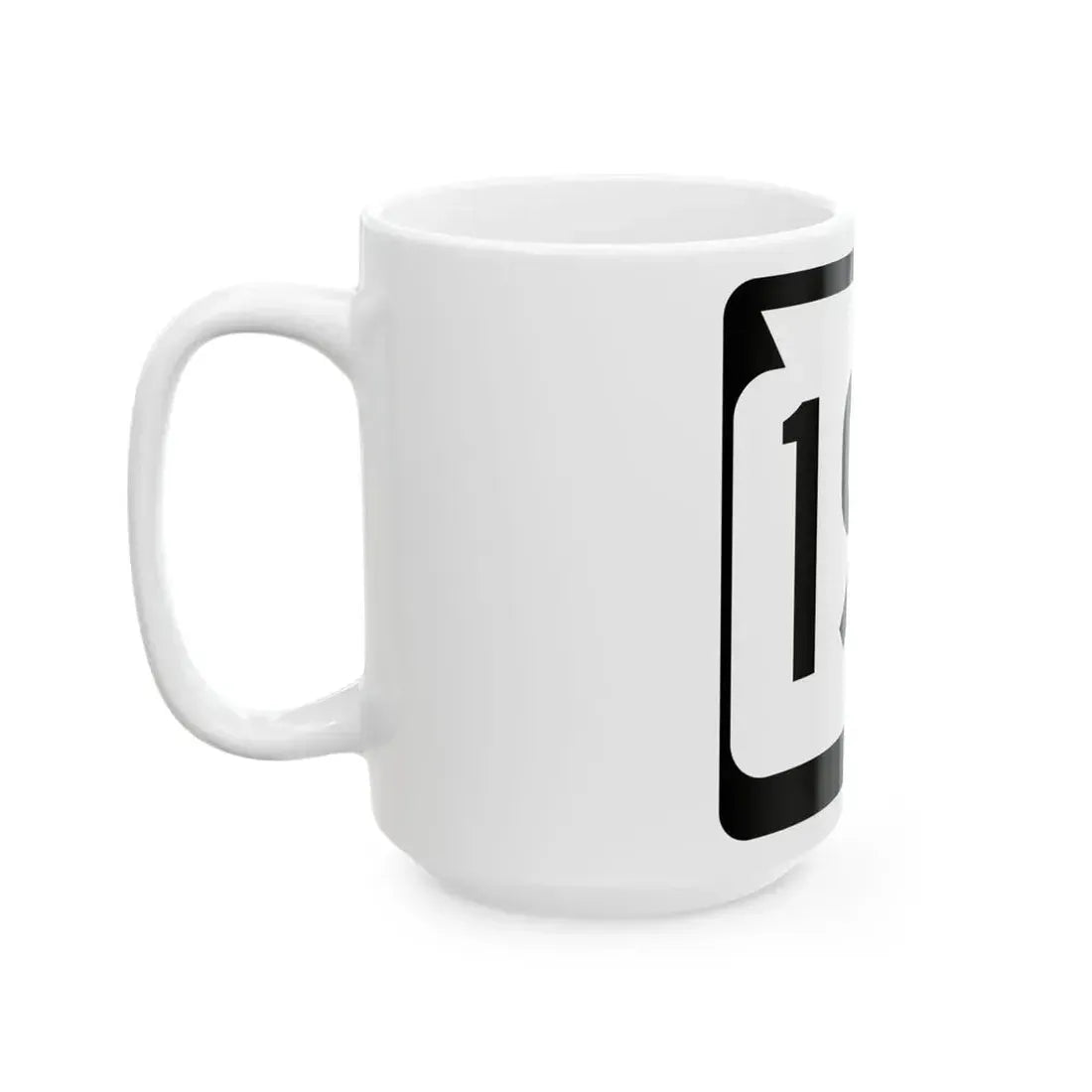 WIS 190 (Wisconsin) (Road Sign) White Coffee Mug - Go Mug Yourself