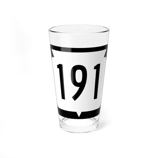 WIS 191 (Wisconsin) (Road Sign) Pint Glss 16oz 16oz - Go Mug Yourself