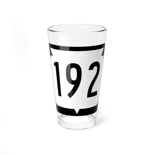 WIS 192 (Wisconsin) (Road Sign) Pint Glss 16oz 16oz - Go Mug Yourself