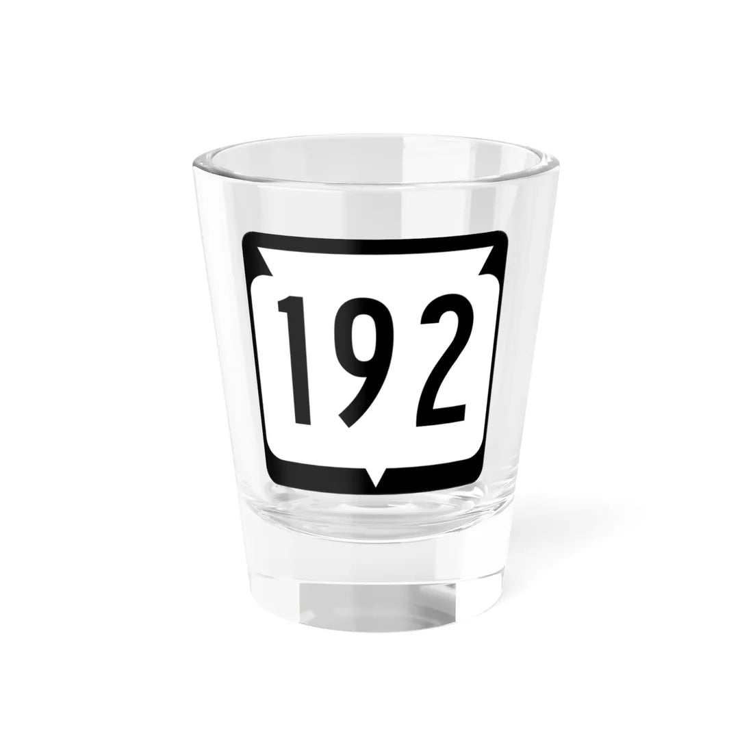 WIS 192 (Wisconsin) (Road Sign) Shot Glass 1.5oz 1.5oz - Go Mug Yourself